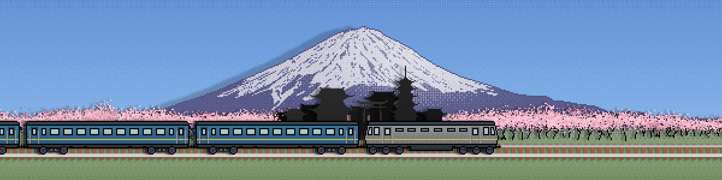 my fujisan pixel art